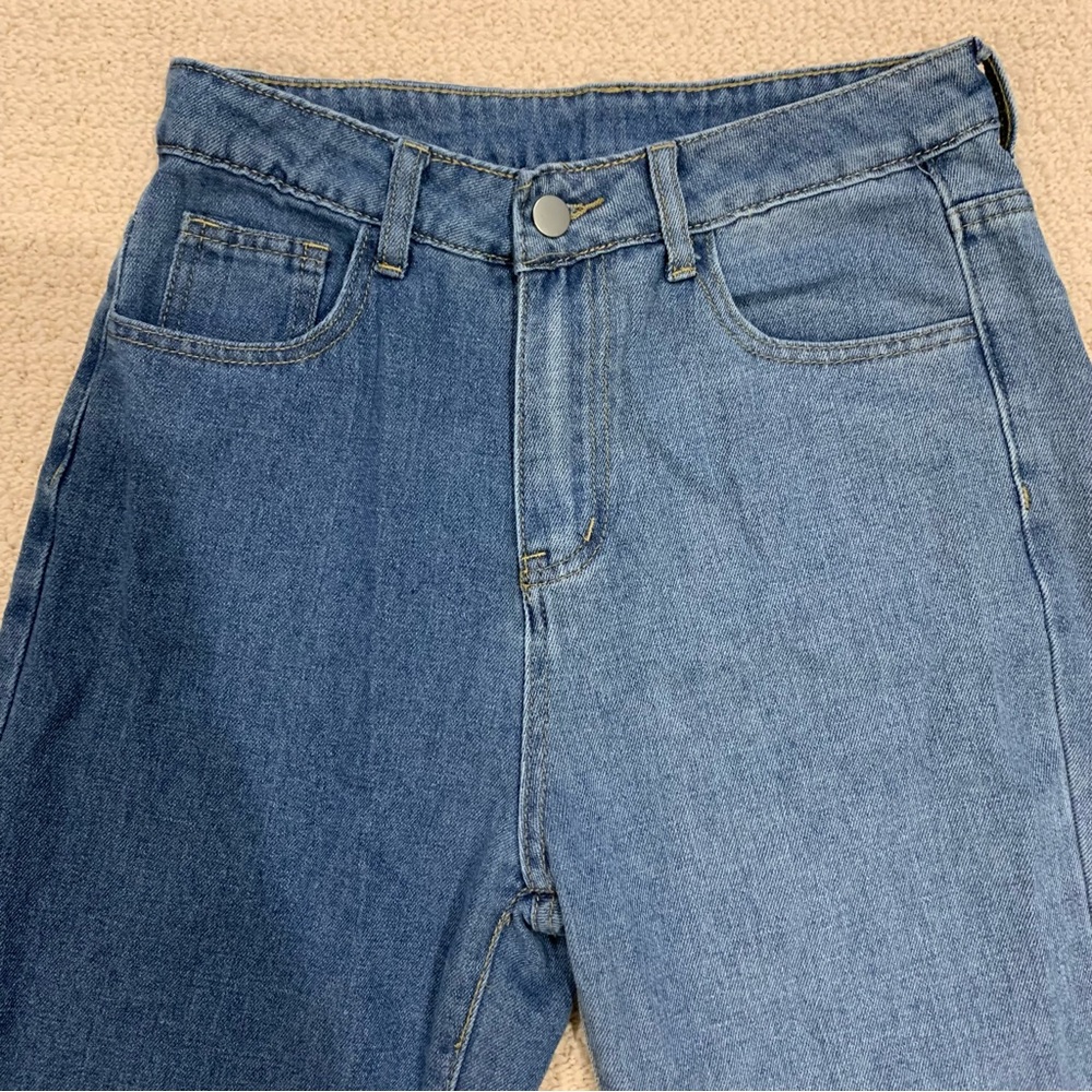 Split Color Jeans - Picture 3 of 5